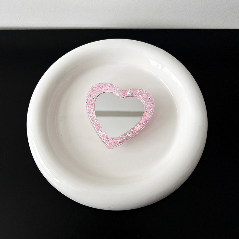 Asztali telefonállvány glitter pillangó mintázattal, tükrös matricával és MagSafe kompatibilitással