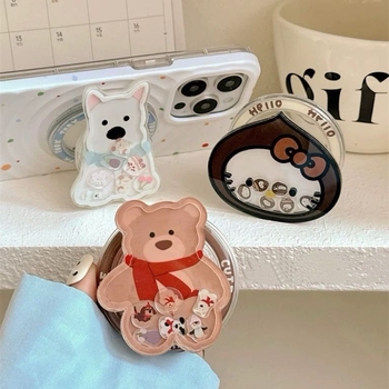 Slatki West Highland MagSafe stolni držač za telefon, plastičan, crtani stil