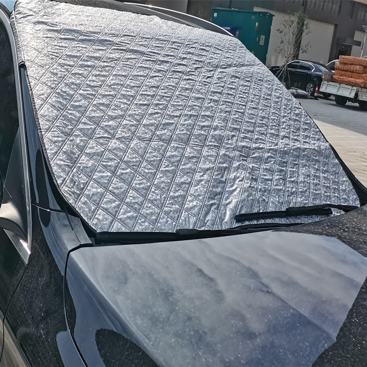 Navlaka za prednje staklo auta – aluminijska folija, ojačani dizajn za četiri sezone, univerzalna kompatibilnost, težina 0,42 kg