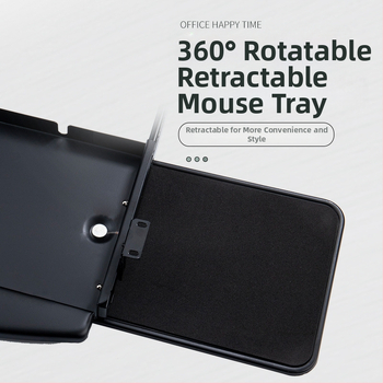 Клавиатурна тава за бюро със платформа за мишка — Студено валцована стомана, модерен стил, покритие с изпичане на боя