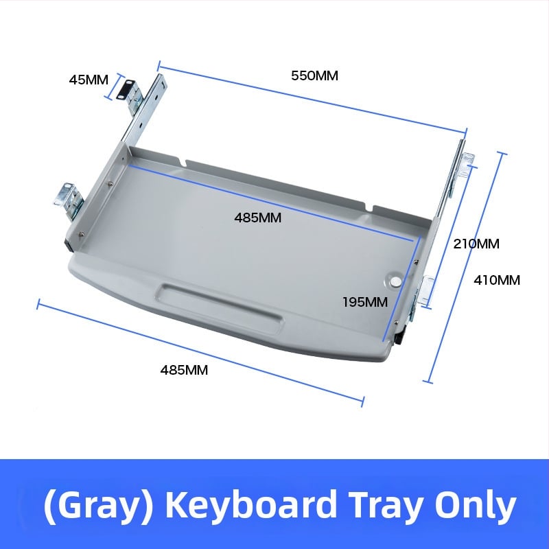 Клавиатурна тава за бюро със платформа за мишка — Студено валцована стомана, модерен стил, покритие с изпичане на боя