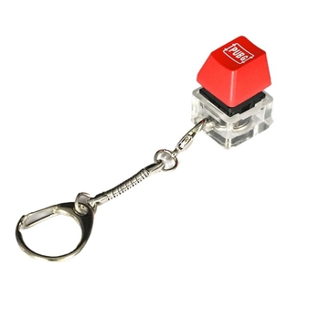 Privjesak za ključeve - Elektronički svijetleći drveni ribica privjesak, PVC dodatak (Crtić stil)