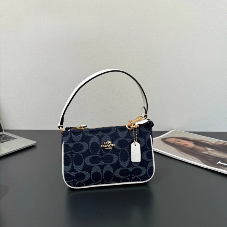 PVC krepšys per petį gatvės stiliaus, su užtrauktuku, kišenė telefonui, horizontalaus kvadrato formos