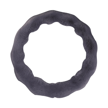 Husă de volan din pluș cu bule – anti-alunecare, cald pentru iarnă, formă D, potrivire universală