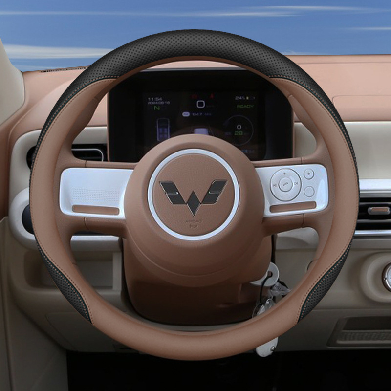 Navlaka za volan – makaron stil za Wuling Hongguang treće generacije Mini 2024 Bingo Plus; sve sezone, ugradnja prilagođena vozilu
