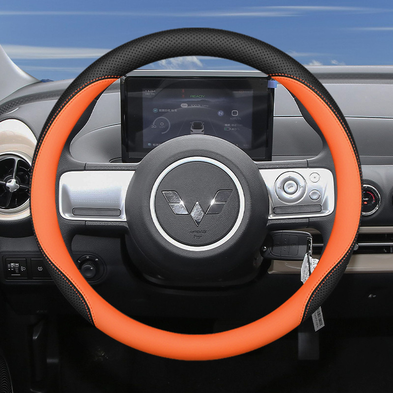 Navlaka za volan – makaron stil za Wuling Hongguang treće generacije Mini 2024 Bingo Plus; sve sezone, ugradnja prilagođena vozilu