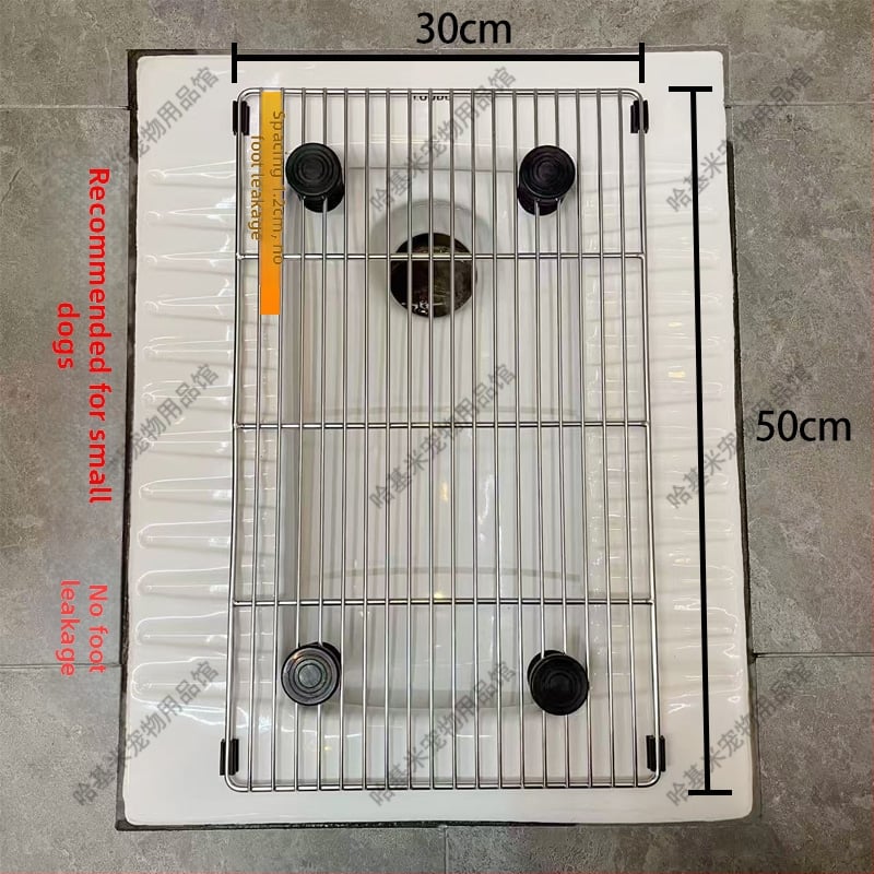 Συσκευή σταθερού σημείου αφόδευσης σκύλου με διχτυωτό από ανοξείδωτο ατσάλι, μοντέλο F97H8676TJJ8JM