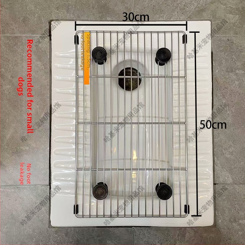 Συσκευή σταθερού σημείου αφόδευσης σκύλου με διχτυωτό από ανοξείδωτο ατσάλι, μοντέλο F97H8676TJJ8JM