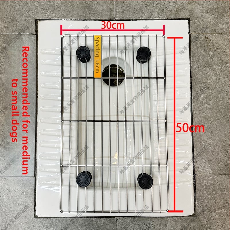 Συσκευή σταθερού σημείου αφόδευσης σκύλου με διχτυωτό από ανοξείδωτο ατσάλι, μοντέλο F97H8676TJJ8JM