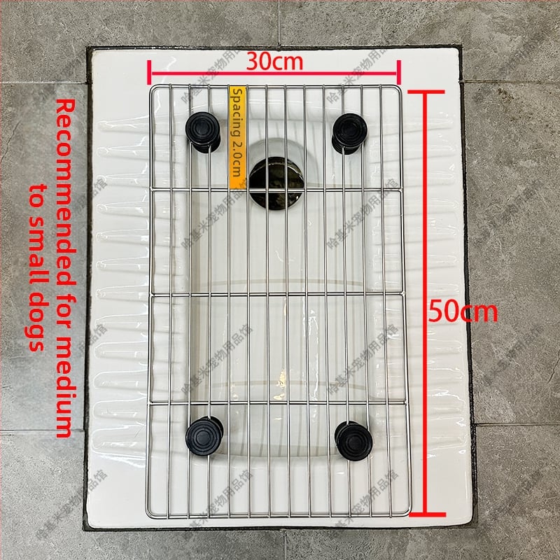 Συσκευή σταθερού σημείου αφόδευσης σκύλου με διχτυωτό από ανοξείδωτο ατσάλι, μοντέλο F97H8676TJJ8JM