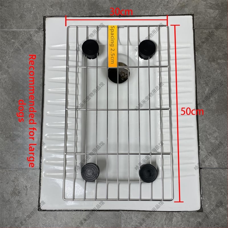 Συσκευή σταθερού σημείου αφόδευσης σκύλου με διχτυωτό από ανοξείδωτο ατσάλι, μοντέλο F97H8676TJJ8JM