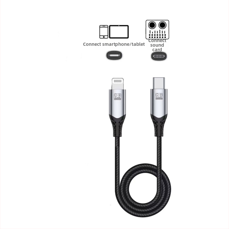 OTG zvuková karta pre živé vysielanie s DAC, USB 2.0, 1:2 rozdelenie