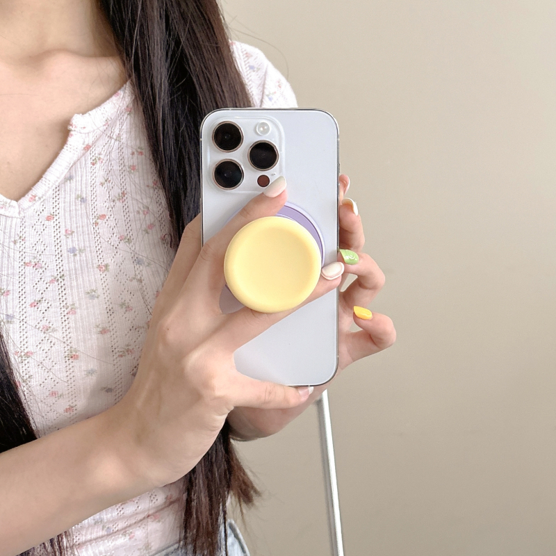 Ergonomisks silikona statīvs visiem tālruņiem (SJ-LX001) ar magnētisko izvilkuma gaisa spilventiņu