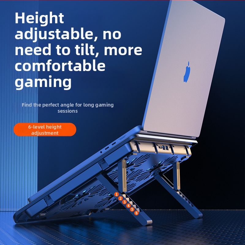 Nešiojamojo kompiuterio aušintuvas su dviem ventiliatoriais, metalo tinklas, 50 cm laidas, svoris 0,7–1,1 kg