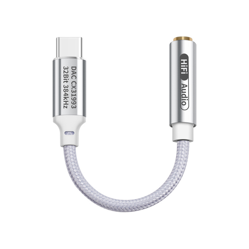 FRANSUN T2 USB-C 3,5 mm DAC adapter mobiltelefonokhoz, kompatibil az iPhone 15/16 sorozatokkal és Android Huawei eszközökkel