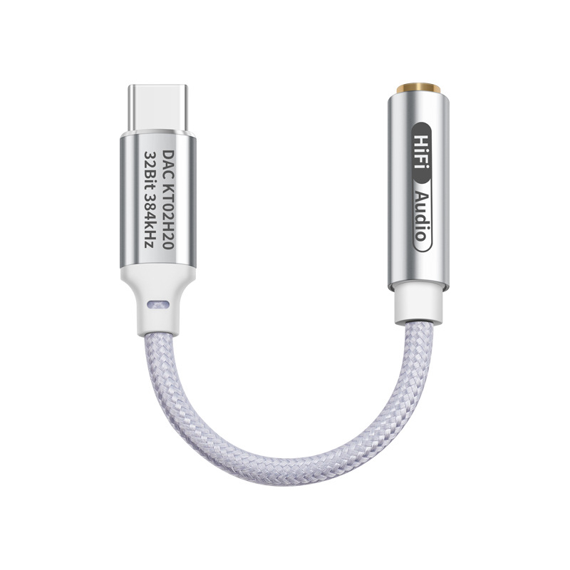 FRANSUN T2 USB-C 3,5 mm DAC adapter mobiltelefonokhoz, kompatibil az iPhone 15/16 sorozatokkal és Android Huawei eszközökkel