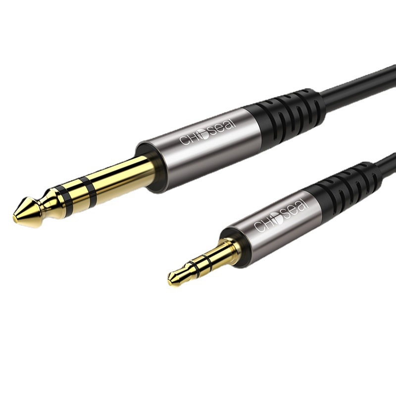 Akihabara AV kabel QAD19BK: 3,5 mm do 6,5 mm audio priključak, zlatno obloženo jezgro od čistog bakra, ISO 9001