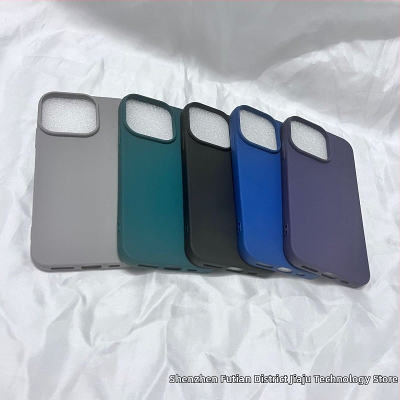 Silicónové puzdro na telefón, matný minimalistický dizajn; rozptyľovanie tepla, odolnosť voči opotrebeniu, proti pádu, proti otlačkom prstov, pre Apple zariadenia