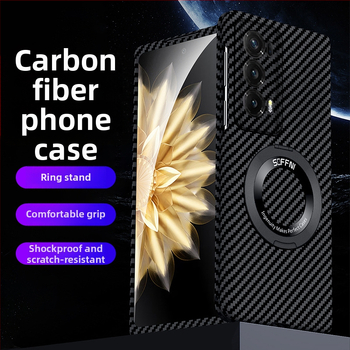 Oglekļa šķiedras stingrs vāciņš Honor MagicV2 VS2 – salokāms modelis, izturīgs pret kritieniem, pilna malu aizsardzība