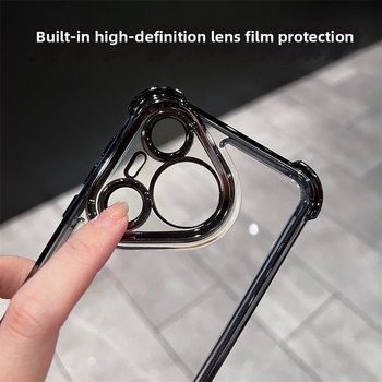 Pouzdro na telefón s airbagom v štyroch rohoch - pevný kryt, TPU+PC, proti nárazu, kompatibilné s Huawei Pura70 Pro a Honor Magic6