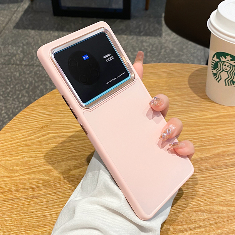 Metāla objektīva gredzens Vivo X80 gadījumam — ultra plāns silikona aizsargkorpuss, elektroplēšana, mīksta apdare, nodiluma, krišanas un pirkstu nospiedumu pretestība, saderīgs ar Vivo X80 un X70 Pro+