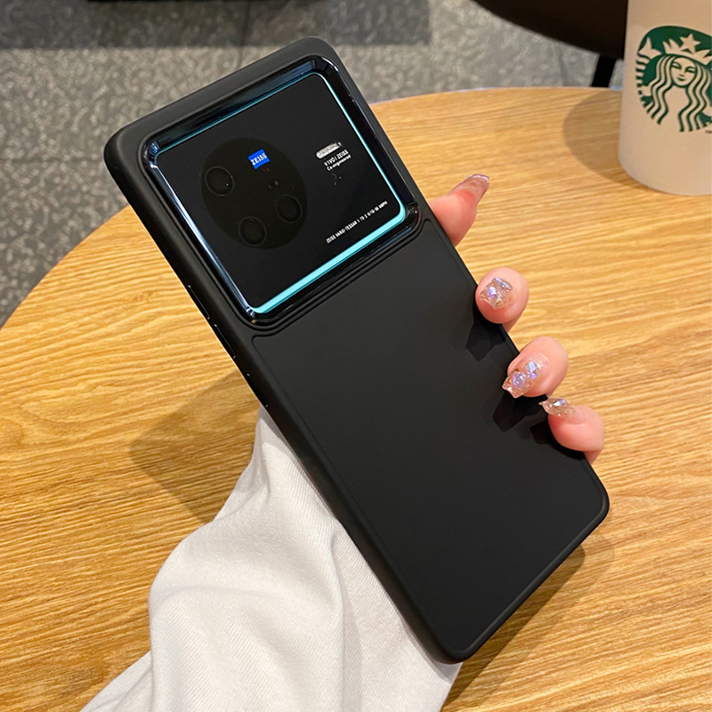 Metāla objektīva gredzens Vivo X80 gadījumam — ultra plāns silikona aizsargkorpuss, elektroplēšana, mīksta apdare, nodiluma, krišanas un pirkstu nospiedumu pretestība, saderīgs ar Vivo X80 un X70 Pro+