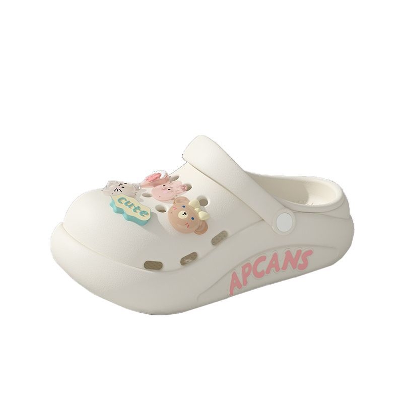 Moteriški Crocs stiliaus šlepetės vasarai, kvėpuojanti EVA viršus, EVA padas, storas padas, injekcinis liejimas, 2025