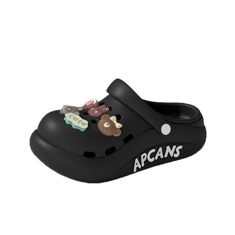 Moteriški Crocs stiliaus šlepetės vasarai, kvėpuojanti EVA viršus, EVA padas, storas padas, injekcinis liejimas, 2025