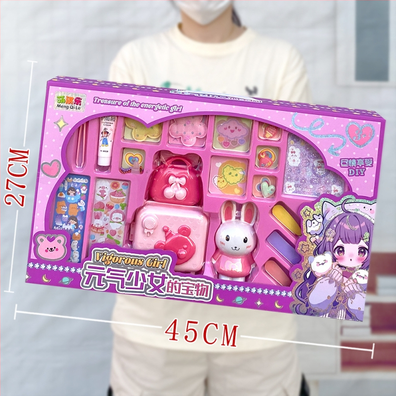 DIY komplekts spēlei ar Guka krēma līmes uzlīmēm – rotaļu māja, plastmasa, bērniem 4–6 gadi, iepakojums kastē