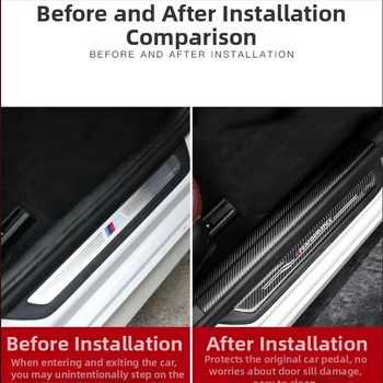 BMW durvju sliekšņi – īsta oglekļa šķiedras izskats, izturīgi pret skrāpējumiem un nolietojumu