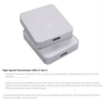 Čítačka CFexpress pre Type A/B, USB 3.1 Type-C, CNC hliníková schránka, externá, 60 g