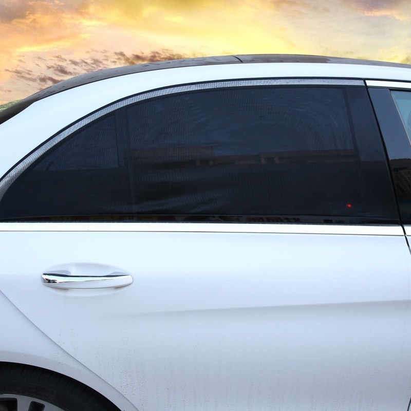 Автомобилна мрежа против комари и слънцезащита – нейлонова мрежа, универсално приложение, прост стил, мрежеста шарка, монтаж чрез лепене, марка KEMILLE