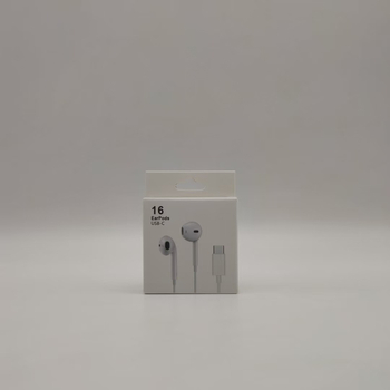 Vadu In-ear austiņas ar Type-C interfeisu, plug-and-play, dinamiskais draiveris, 1,2 m kabelis, saderīgas ar iOS un Android