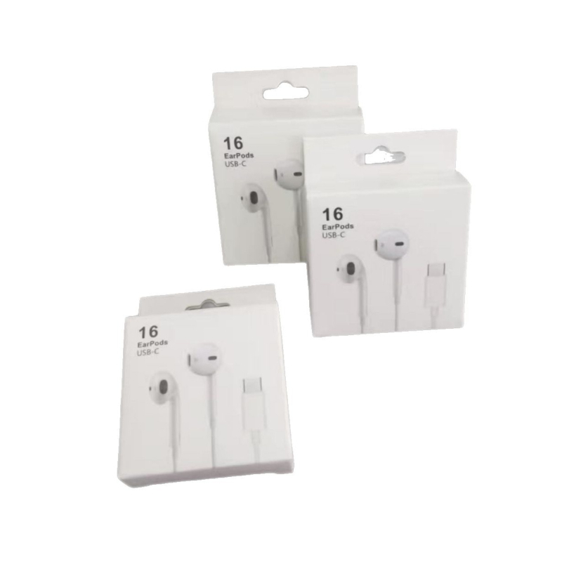 Vadu In-ear austiņas ar Type-C interfeisu, plug-and-play, dinamiskais draiveris, 1,2 m kabelis, saderīgas ar iOS un Android