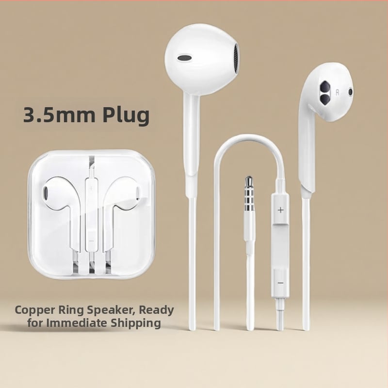 Vadu In-ear austiņas ar Type-C interfeisu, plug-and-play, dinamiskais draiveris, 1,2 m kabelis, saderīgas ar iOS un Android