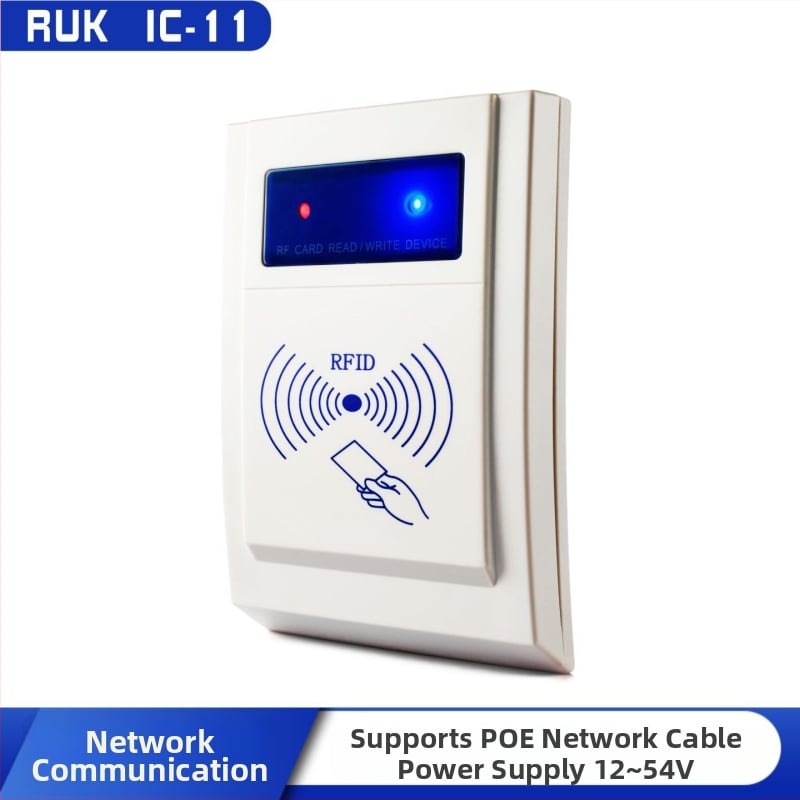 IC-11 Bezkontaktni čitač IC kartica, 13,56 MHz, vrijeme čitanja 0,08 s, napajanje PoE ili DC 9–54 V, protokoli UDP/TCP/HTTP/MQTT