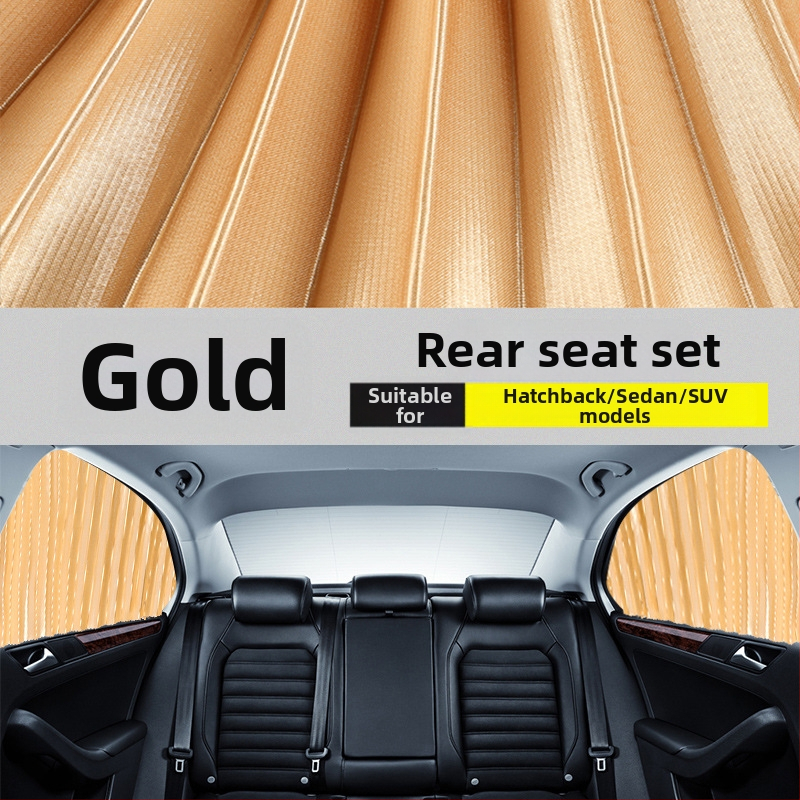 Auto okná slnečná záves, nylonová sieť, hrubý nepriehľadný typ, dráhový systém, magnetický, automatické rozťahovanie