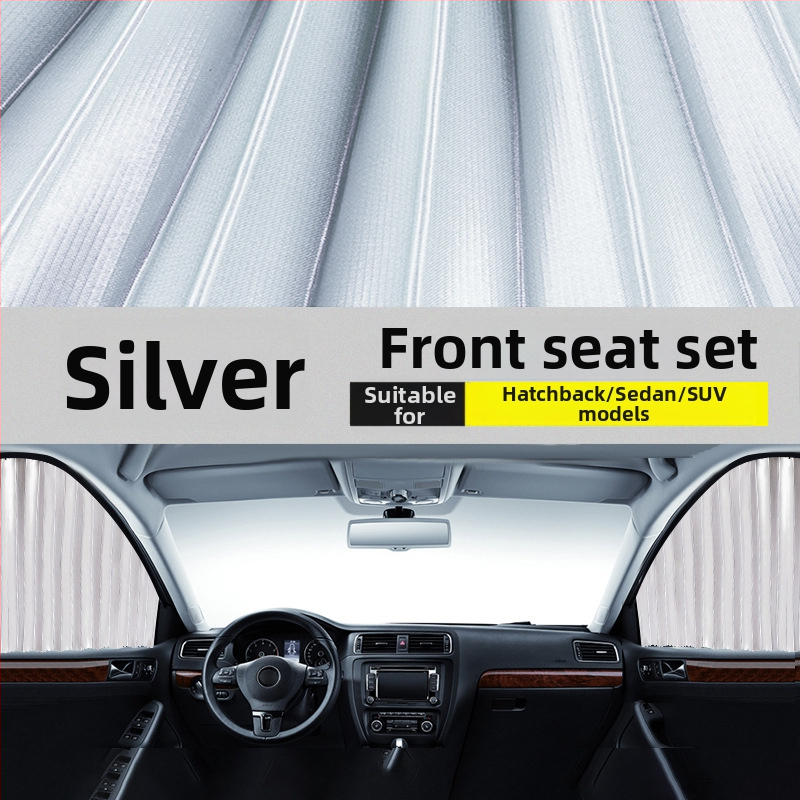 Auto okná slnečná záves, nylonová sieť, hrubý nepriehľadný typ, dráhový systém, magnetický, automatické rozťahovanie