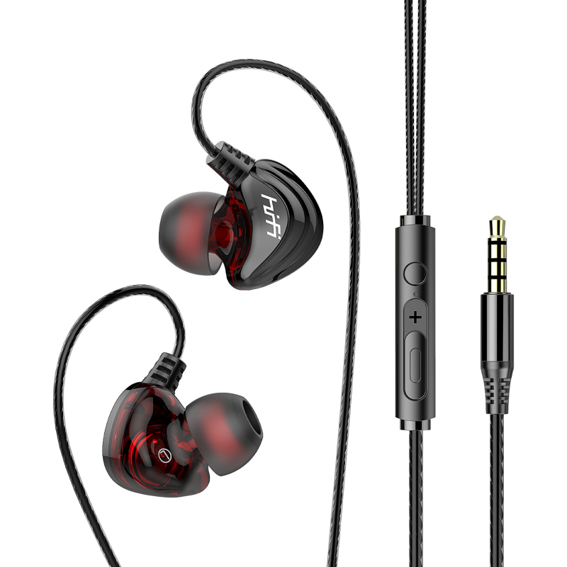 Žičane in-ear slušalice za gaming s mikrofonom, model S2000, 3.5 mm priključak, impedance 16 Ω, frekvencijski raspon 20–20000 Hz, osjetljivost 105 dB