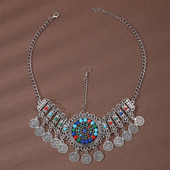 Etno stiilis Miao tutikoha peapalae, originaalne disain kostüümile (Materjal: sulam; Katmine: elektroplaking; Pakend: eraldi pakend; Turuletoomise aeg: kevad 2023)