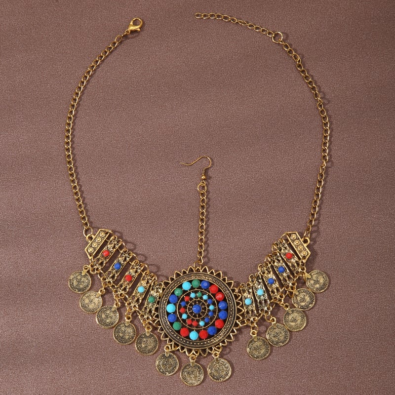 Etno stiilis Miao tutikoha peapalae, originaalne disain kostüümile (Materjal: sulam; Katmine: elektroplaking; Pakend: eraldi pakend; Turuletoomise aeg: kevad 2023)