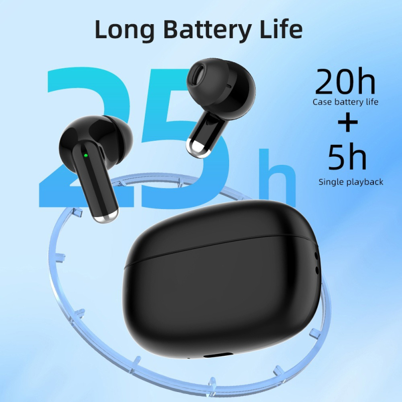 Vezeték nélküli in-ear fejhallgató digitális zajcsökkentéssel, Bluetooth 5.0, digitális kijelző, akár 4 óra üzemidő, 10 m hatótávolság