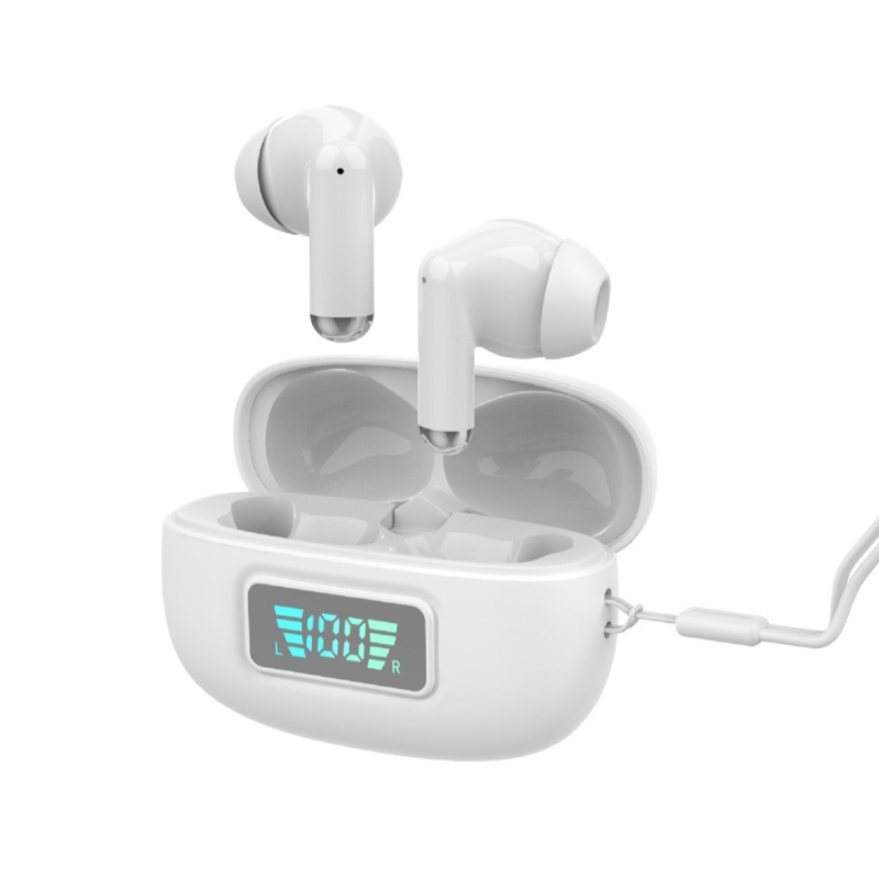 Vezeték nélküli in-ear fejhallgató digitális zajcsökkentéssel, Bluetooth 5.0, digitális kijelző, akár 4 óra üzemidő, 10 m hatótávolság