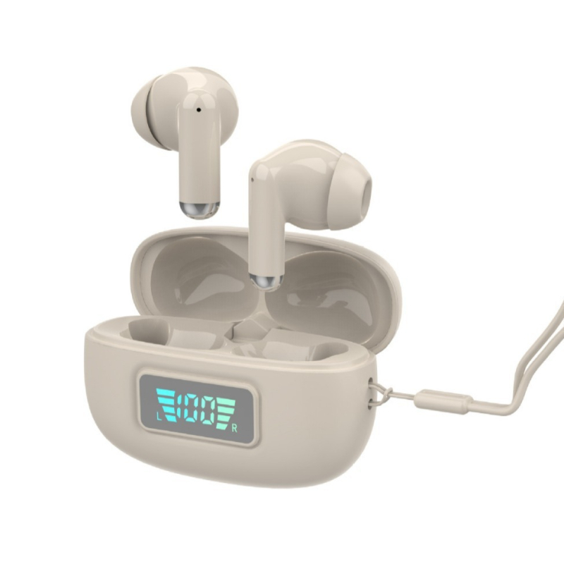 Vezeték nélküli in-ear fejhallgató digitális zajcsökkentéssel, Bluetooth 5.0, digitális kijelző, akár 4 óra üzemidő, 10 m hatótávolság