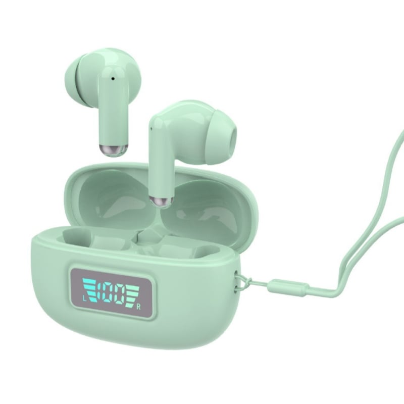 Vezeték nélküli in-ear fejhallgató digitális zajcsökkentéssel, Bluetooth 5.0, digitális kijelző, akár 4 óra üzemidő, 10 m hatótávolság