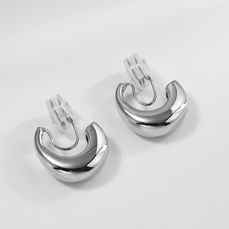 Clipuri pentru urechi din cupru, formă U, stil franțuzesc de înaltă clasă, Jiuhan