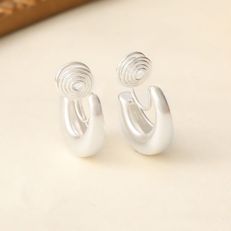 Clipuri pentru urechi din cupru, formă U, stil franțuzesc de înaltă clasă, Jiuhan