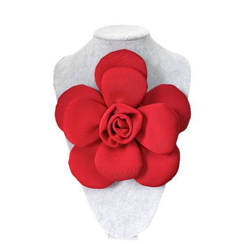 Corsage poliészter szálból, női stílus, virág alakú, kézzel készített