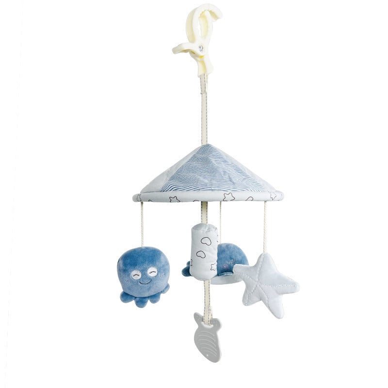 Pliša karājāma rotaļlieta bērnistabai gultiņā un ratiem – lācis un zaķis, okeāna Eiropas izdevums, zīdaiņiem 0–3 gadi, 3C mīkstā rotaļlieta