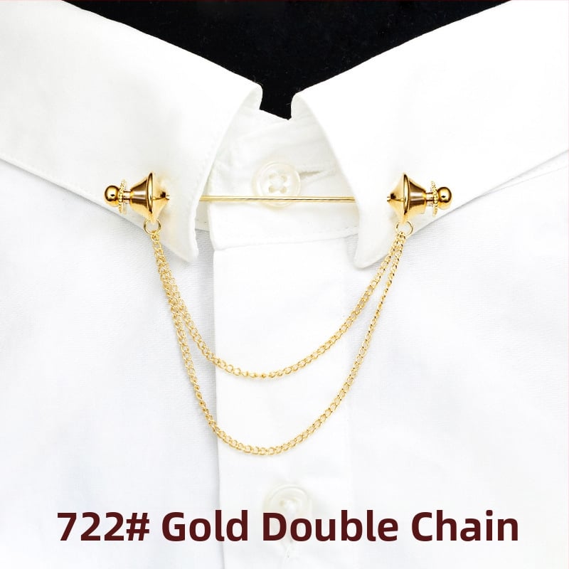 Kaelaripmipin – titaani teras, Korea stiil, valge kristall, elektroplaatimine, topelt-tassel